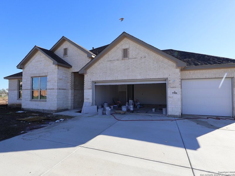 In-progress construction of a new home in Preserve at Annabelle Ranch, San Antonio, TX (Image 17).