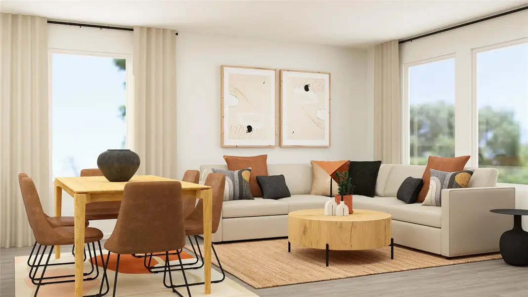 Furnished interior view inside a new home in Scotts Bend, Baytown (Image 5).