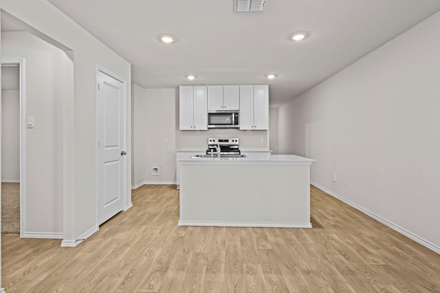 Furnished interior view inside a new home in Ladera, Luling (Image 6). Furnished interior view inside a new home in Ladera, Luling (Image 6).