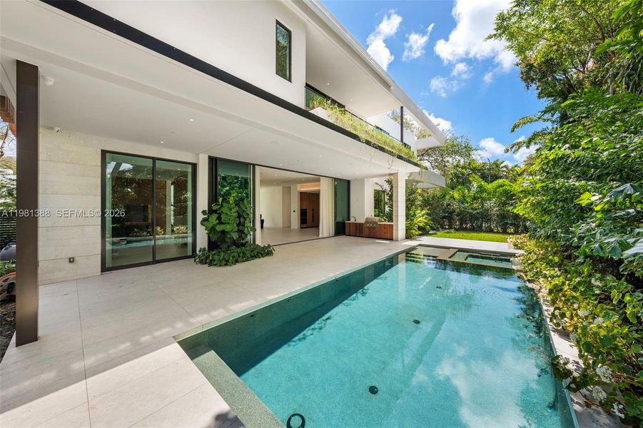 Exterior details and patio area of a home in , Miami (Image 2). Exterior details and patio area of a home in , Miami (Image 2).