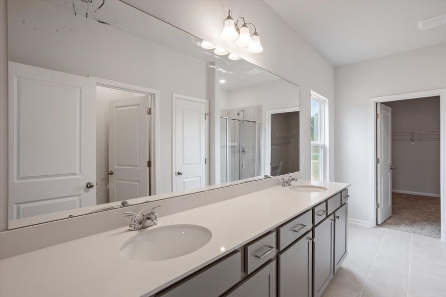Furnished interior view inside a new home in Cambridge Reserve, Angier (Image 11).