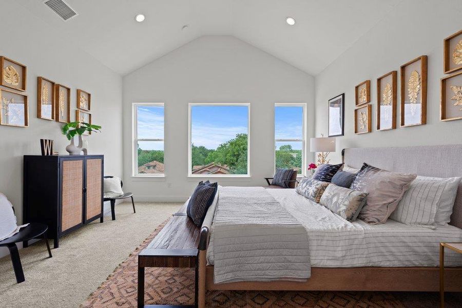 Furnished interior view inside a new home in Agave, Austin (Image 26).
