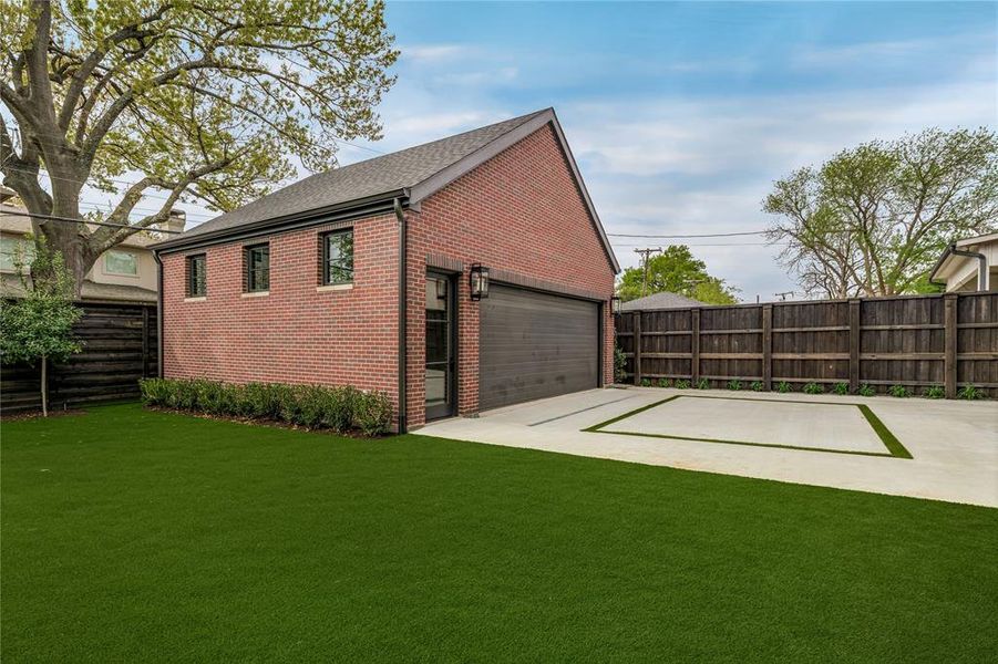Exterior details and patio area of a home in , Dallas (Image 4). Exterior details and patio area of a home in , Dallas (Image 4).