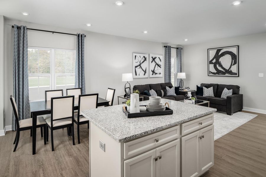 Furnished interior view inside a new home in , Summerville (Image 6).