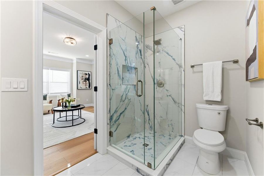 Furnished interior view inside a new home in , Atlanta (Image 8). Furnished interior view inside a new home in , Atlanta (Image 8).