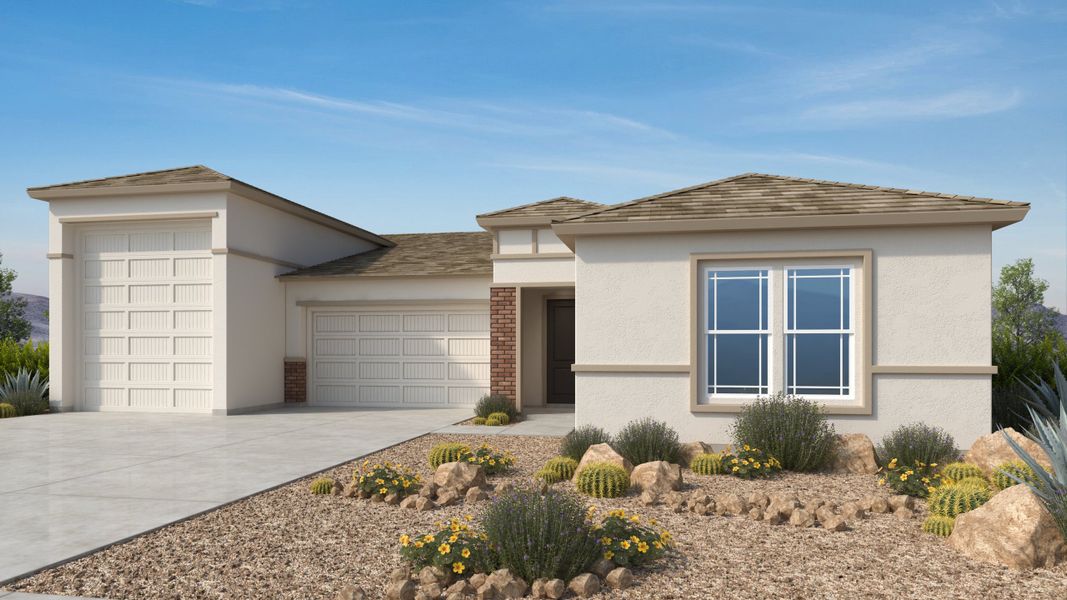 Representative exterior photo of a completed home built from the Dove by Taylor Morrison in Verdin Odyssey Collection, Phoenix, AZ (Image 4). Representative exterior photo of a completed home built from the Dove by Taylor Morrison in Verdin Odyssey Collection, Phoenix, AZ (Image 4).