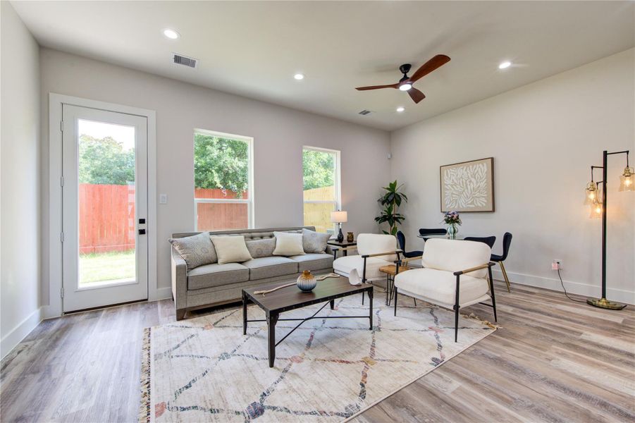 Furnished interior view inside a new home in , Houston (Image 15). Furnished interior view inside a new home in , Houston (Image 15).