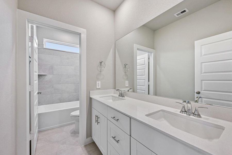 Photo is not of the actual home, but is an inspirational photo of builder’s model home and may depict options, furnishings, and/or decorator features that are not included