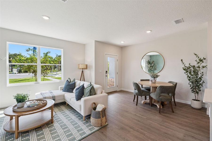 Furnished interior view inside a new home in Fish Lake Cove, Kissimmee (Image 10). Furnished interior view inside a new home in Fish Lake Cove, Kissimmee (Image 10).