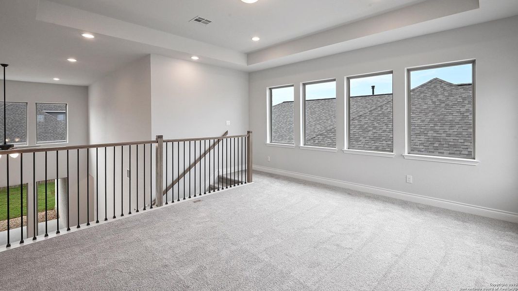 Spacious, unfurnished interior of a new home in Legacy At Lake Dunlap 50', New Braunfels (Image 25). Spacious, unfurnished interior of a new home in Legacy At Lake Dunlap 50', New Braunfels (Image 25).