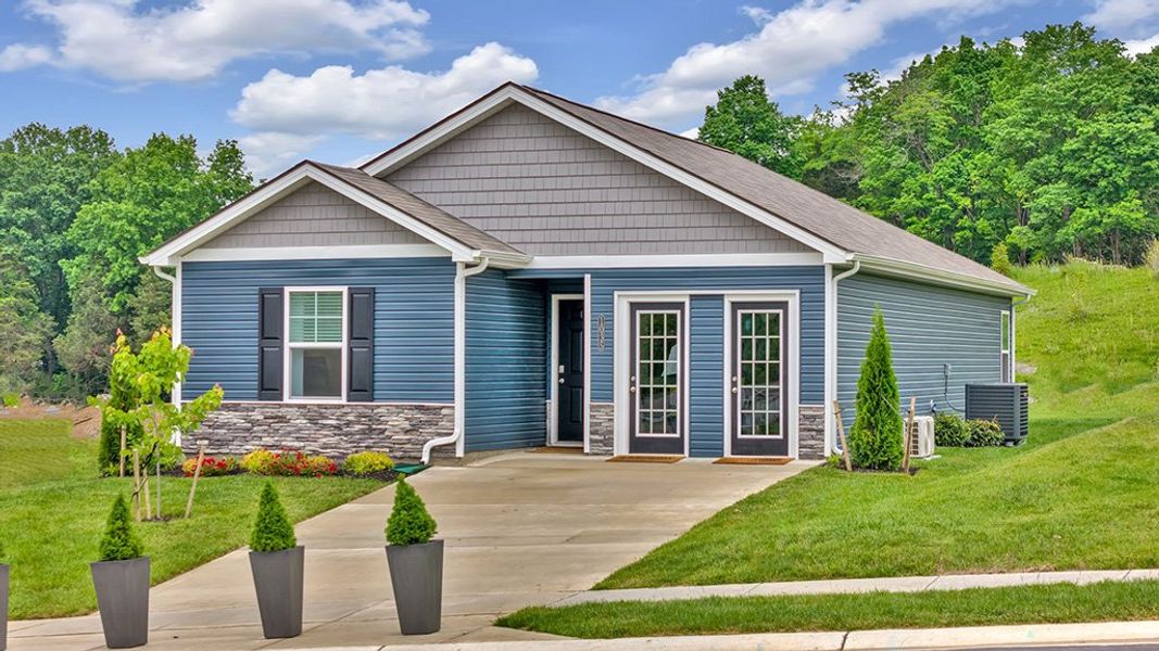 Representative exterior photo of a completed home built from the Sullivan by D.R. Horton in Clearwater Springs, Johnson City, TN (Image 2). Representative exterior photo of a completed home built from the Sullivan by D.R. Horton in Clearwater Springs, Johnson City, TN (Image 2).