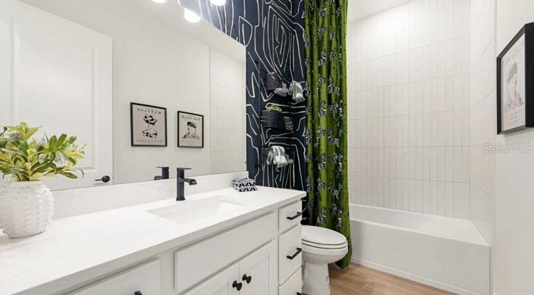 Furnished interior view inside a new home in Esplanade at Center Lake Ranch, St. Cloud (Image 16). Furnished interior view inside a new home in Esplanade at Center Lake Ranch, St. Cloud (Image 16).