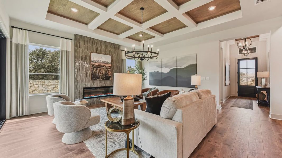 Representative furnished interior of a home built from the Sicily by Chesmar Homes in Crescent Bluff, Georgetown (Image 6). Representative furnished interior of a home built from the Sicily by Chesmar Homes in Crescent Bluff, Georgetown (Image 6).