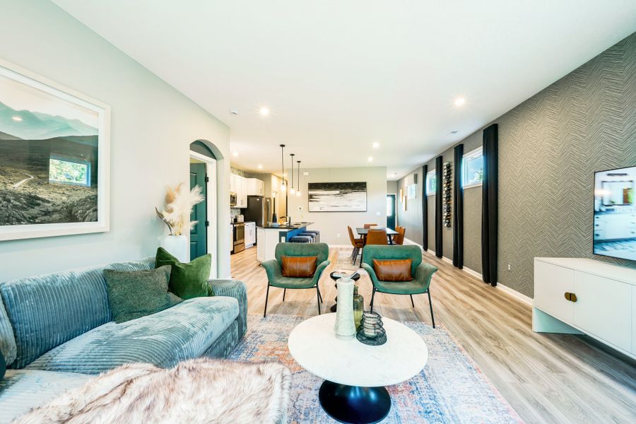 Representative furnished interior of a home built from the Wembley by Fischer Homes in Villas at Gold Creek, Dawsonville (Image 17).