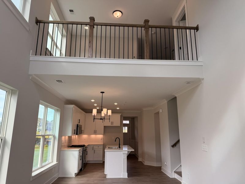 Furnished interior view inside a new home in Blythe Mill Townhomes, Waxhaw (Image 8).