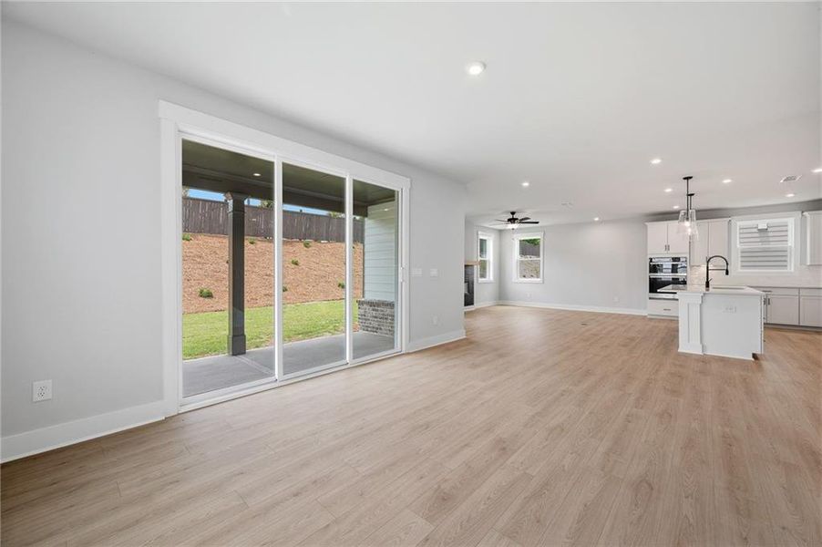 Spacious, unfurnished interior of a new home in The Paddocks at Doc Hughes, Buford (Image 18). Spacious, unfurnished interior of a new home in The Paddocks at Doc Hughes, Buford (Image 18).