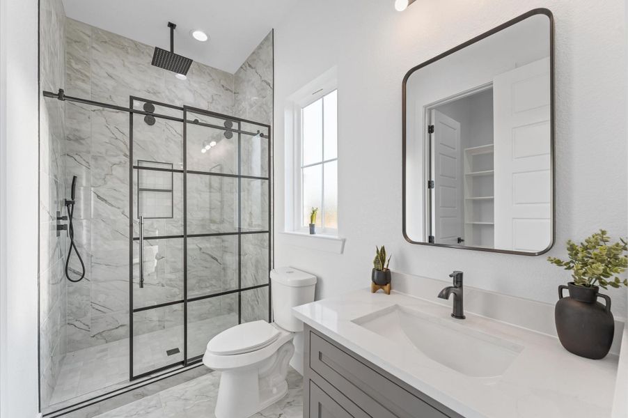 Well-appointed bathrooms with double vanities and sleek, modern finishes.Perfectly designed to accommodate guests or family with ease and style. Well-appointed bathrooms with double vanities and sleek, modern finishes.Perfectly designed to accommodate guests or family with ease and style.