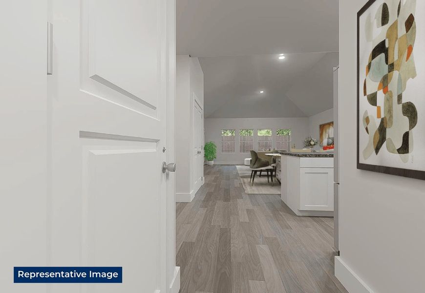 Representative furnished interior of a home built from the Reagan Select F by First Texas Homes in The Villages of Hurricane Creek, Anna (Image 8).