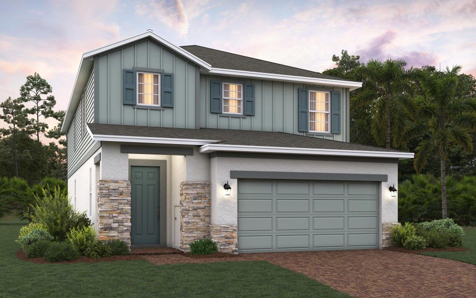 Gilchrist elevation 3 with optional stone