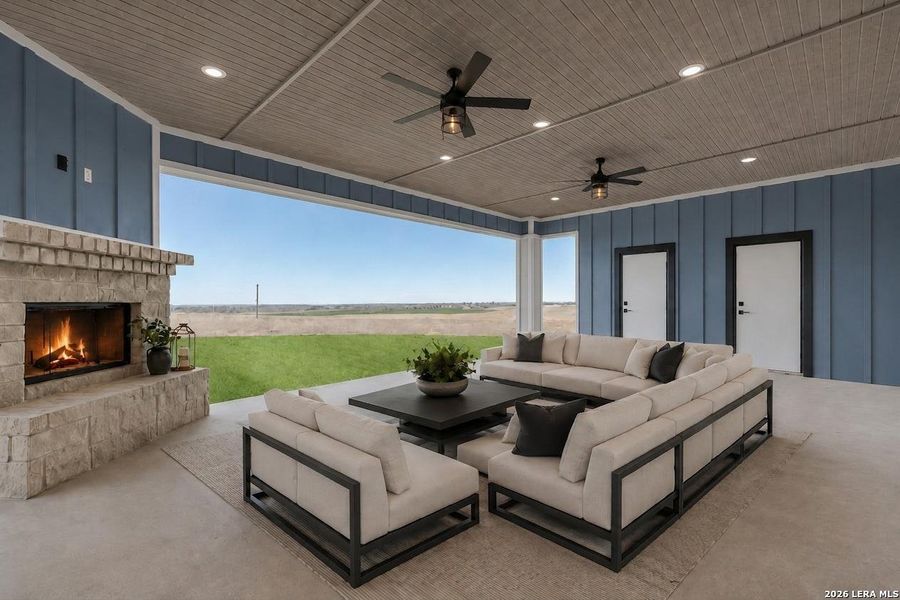 Exterior details and patio area of a home in , La Vernia (Image 2). Exterior details and patio area of a home in , La Vernia (Image 2).