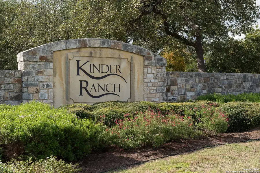 Front exterior of a new home in Sunday Creek at Kinder Ranch, San Antonio, TX, highlighting curb appeal (Image 13). Front exterior of a new home in Sunday Creek at Kinder Ranch, San Antonio, TX, highlighting curb appeal (Image 13).