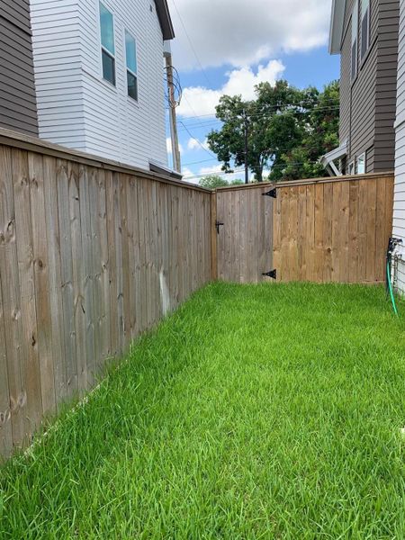 Exterior details and patio area of a home in , Houston (Image 3).