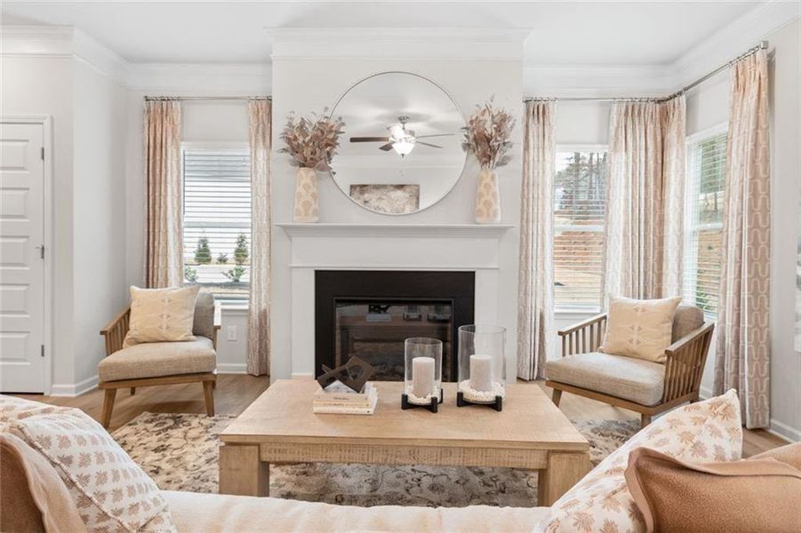 Furnished interior view inside a new home in Summerfield Place, Carrollton (Image 24).