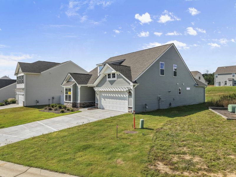 Front exterior of a new home in Hopewell Garden, Winston-Salem, NC, highlighting curb appeal (Image 19).