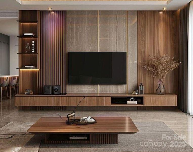 Furnished interior view inside a new home in , Charlotte (Image 4).