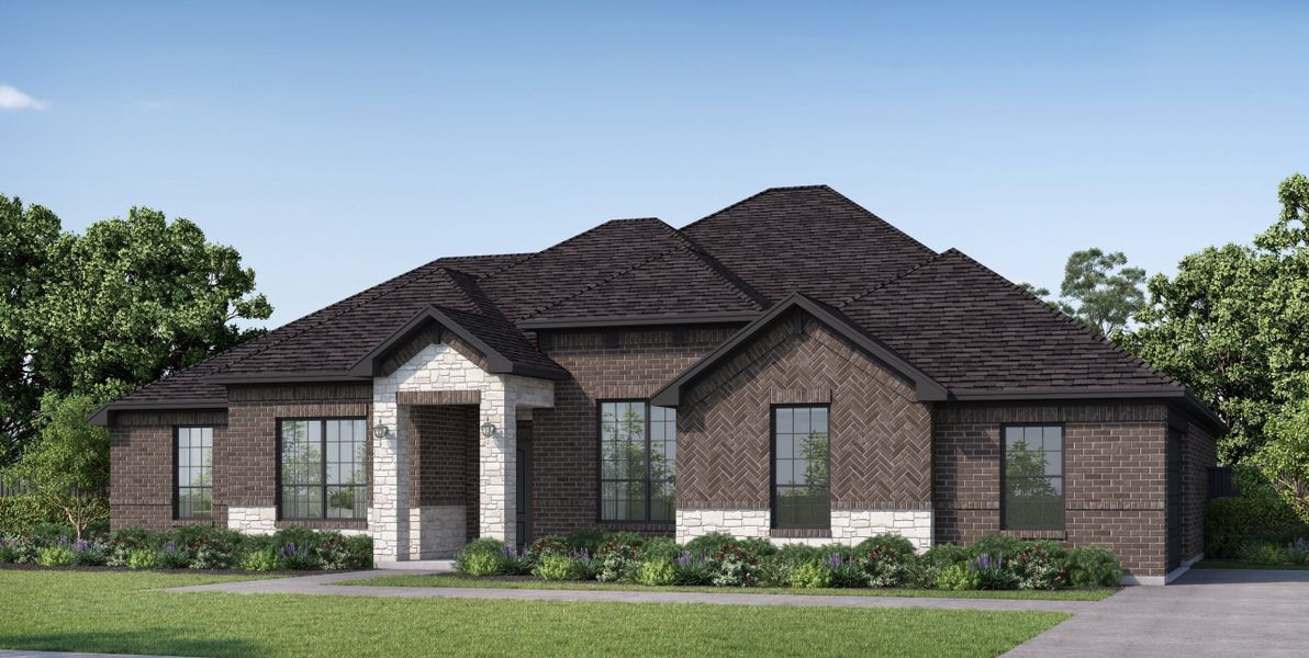Representative exterior photo of a completed home built from the Glenbrook VI by Altura Homes in Berkshire Estates, Mesquite, TX (Image 2). Representative exterior photo of a completed home built from the Glenbrook VI by Altura Homes in Berkshire Estates, Mesquite, TX (Image 2).