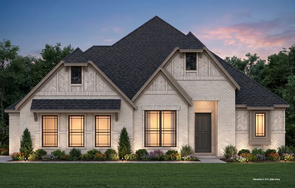 Front exterior of a new home in Chapel Ridge, Waco, TX, highlighting curb appeal (Image 22). Front exterior of a new home in Chapel Ridge, Waco, TX, highlighting curb appeal (Image 22).