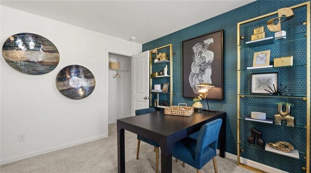 Furnished interior view inside a new home in Towns at Ivy Creek, Buford (Image 11).