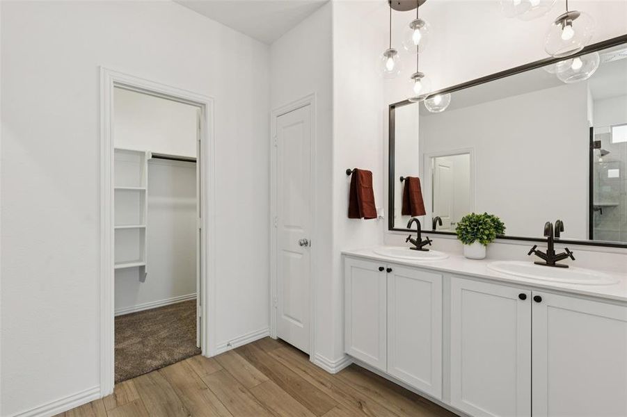 Furnished interior view inside a new home in Wildflower Ranch: Lonestar Collection, Fort Worth (Image 7). Furnished interior view inside a new home in Wildflower Ranch: Lonestar Collection, Fort Worth (Image 7).