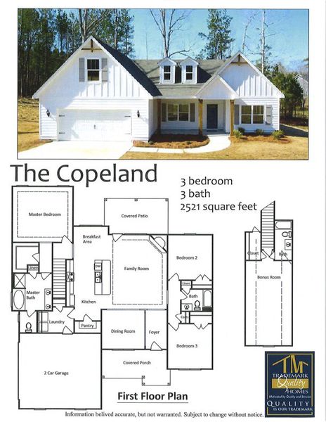 2D floor plan layout of this home in Standing Oaks, Senoia, GA (Image 3).