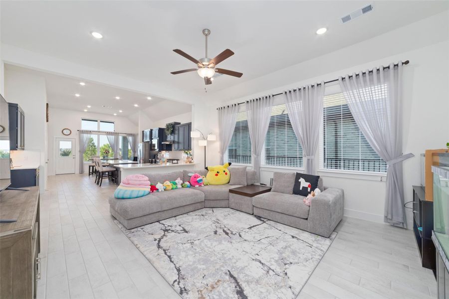 Furnished interior view inside a new home in Bridgeland 45's, Cypress (Image 12).