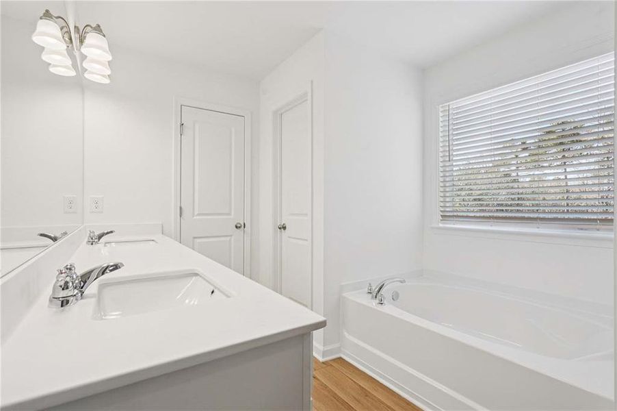 Furnished interior view inside a new home in The Pointe at Heron Bay, Locust Grove (Image 12).