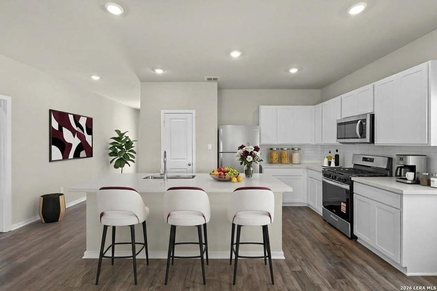 Furnished interior view inside a new home in Summerlin, San Antonio (Image 7).