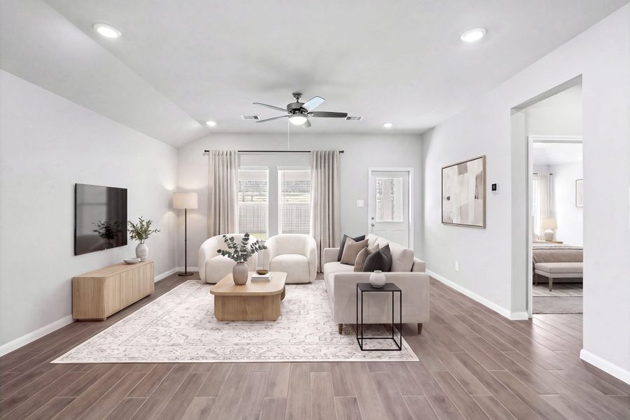 Furnished interior view inside a new home in Montgomery Ridge, Montgomery (Image 8).