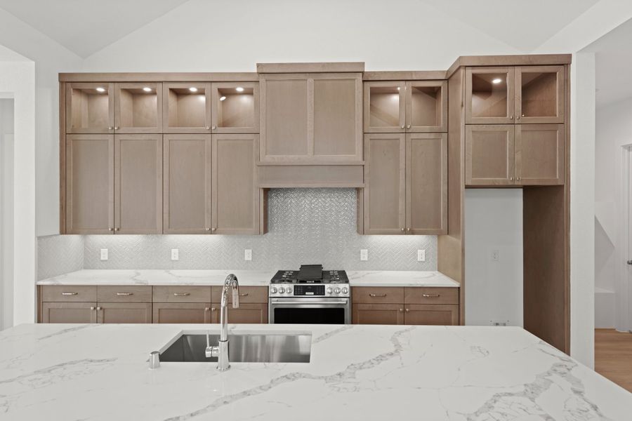 Furnished interior view inside a new home in Westland Ranch, League City (Image 8).