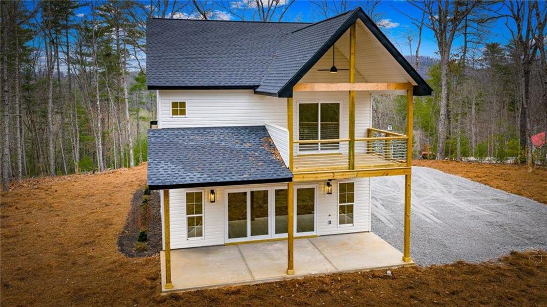 Exterior details and patio area of a home in , Morganton (Image 25).