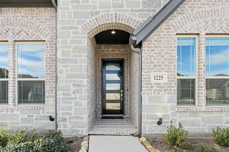 Exterior details and patio area of a home in Villages of Walnut Grove, Midlothian (Image 3).