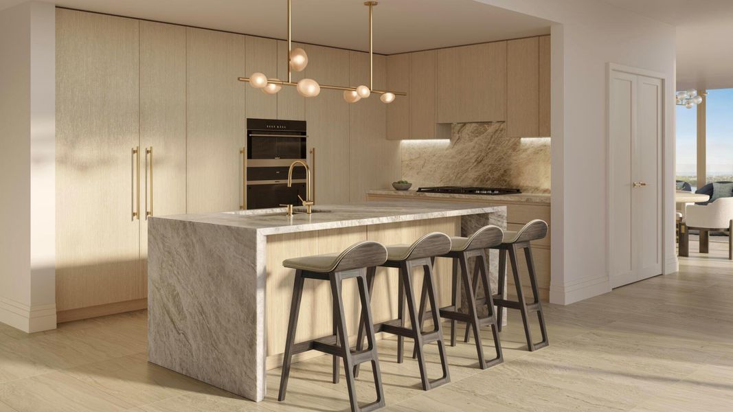 Furnished interior view inside a new home in The Ritz-Carlton Residences, West Palm Beach (Image 6).