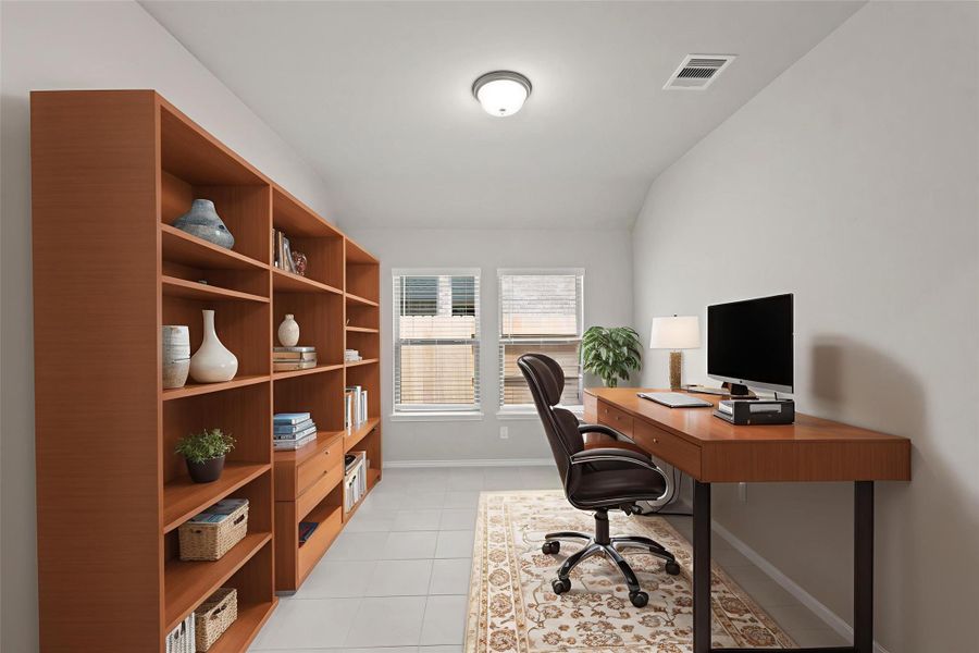 Furnished interior view inside a new home in The Trails, New Caney (Image 7).