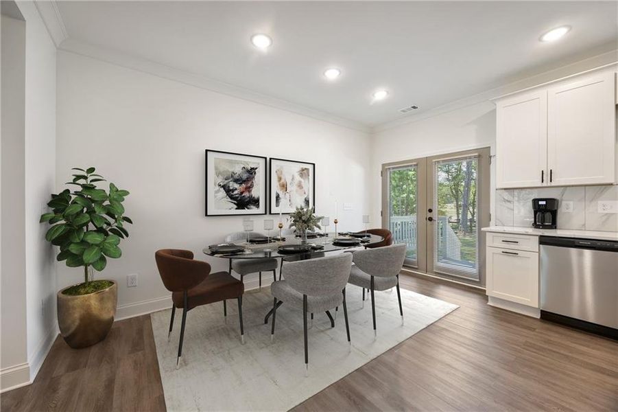 Furnished interior view inside a new home in , Monroe (Image 9). Furnished interior view inside a new home in , Monroe (Image 9).