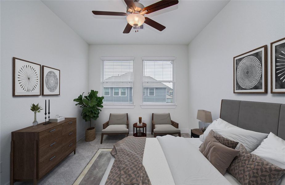 Furnished interior view inside a new home in , Cypress (Image 6).