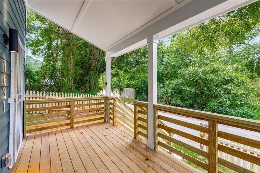 Exterior details and patio area of a home in , Atlanta (Image 15).