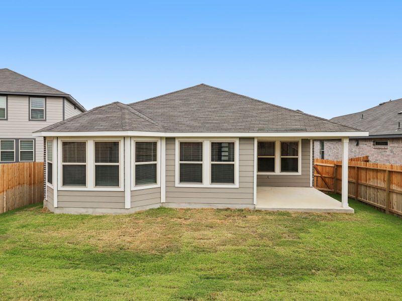 Back elevation C of a Briscoe in a Meritage Homes community. Back elevation C of a Briscoe in a Meritage Homes community.