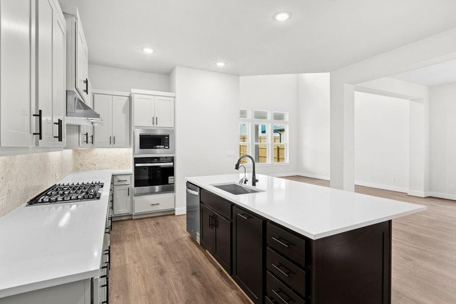 Furnished interior view inside a new home in Blackhawk, Pflugerville (Image 13).
