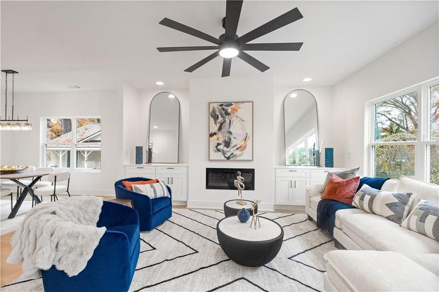 Furnished interior view inside a new home in , Atlanta (Image 59).