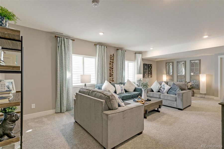 Furnished interior view inside a new home in Trails at Crowfoot, Parker (Image 17).